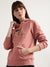 Gant Women Pink Printed Hooded Sweatshirt