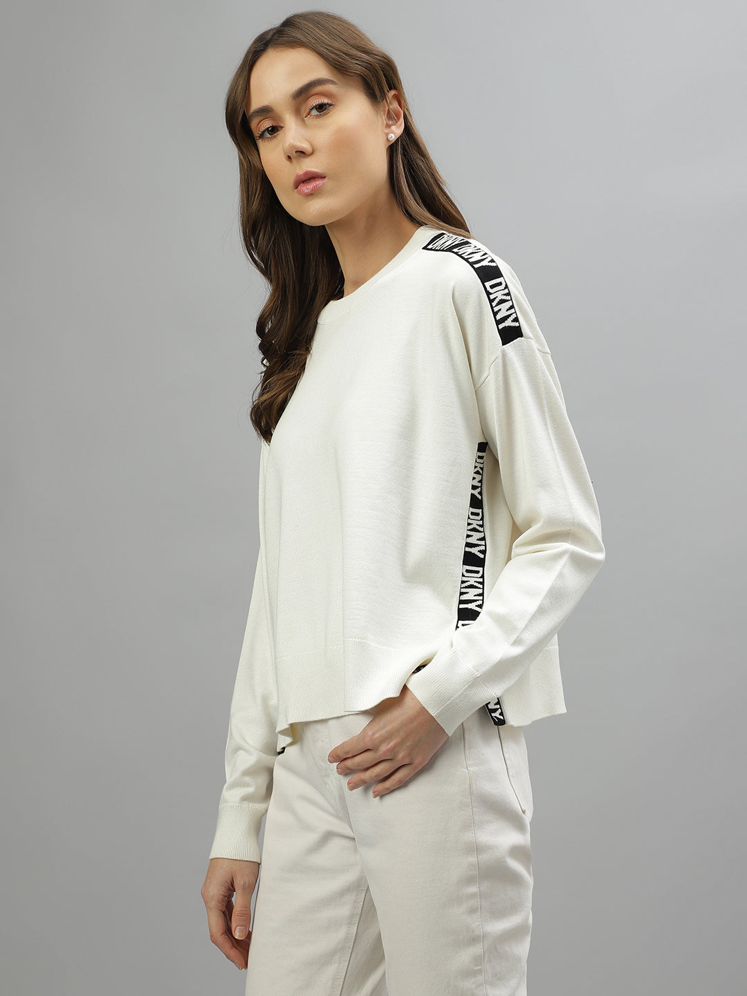 Dkny white shop sweater