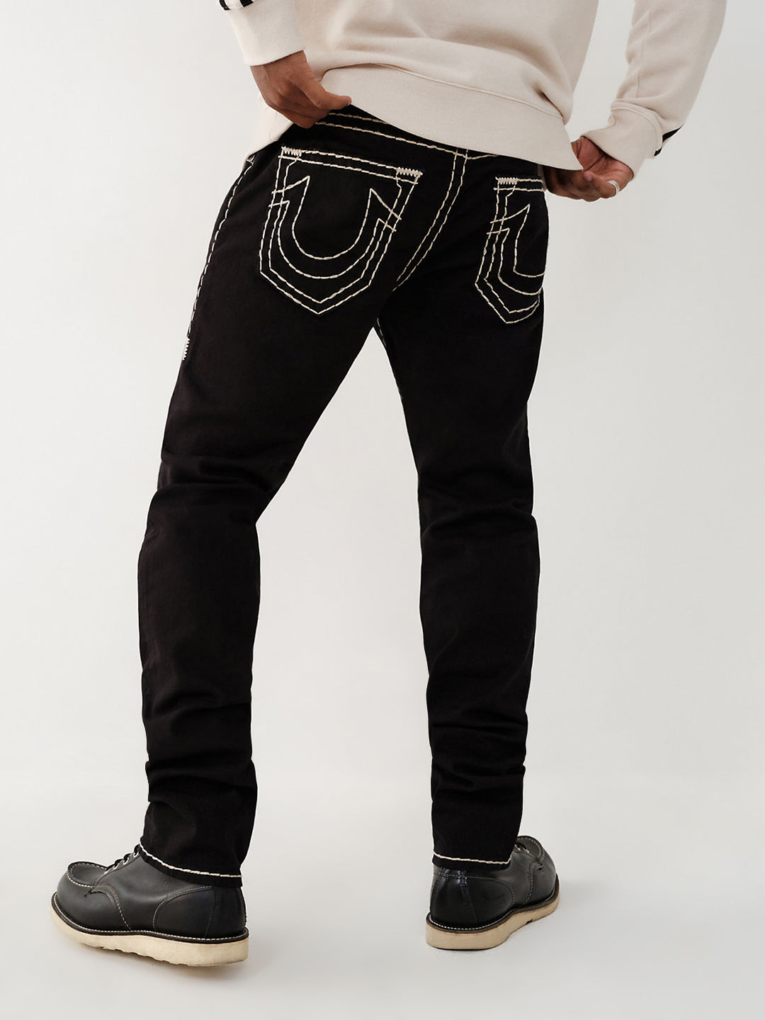 True Religion Super T Skinny Black Mid Rise Jeans
