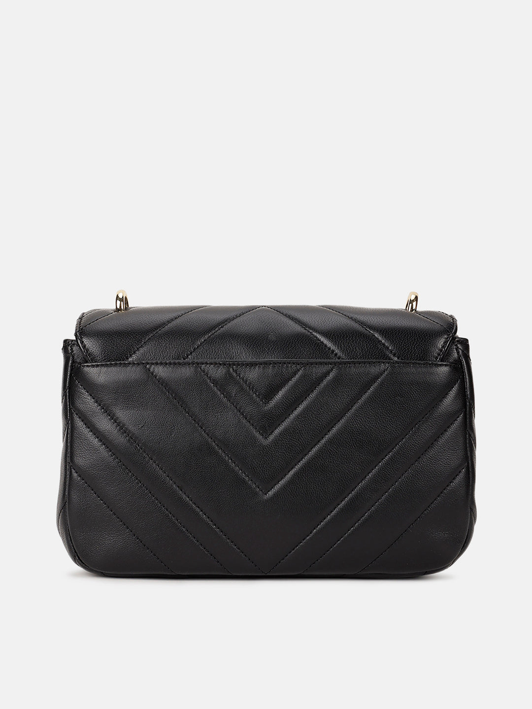 Dkny Women Black Solid Quilted Shoulder Bag